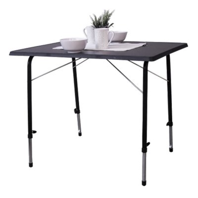 Harmonika Dark Grey folding weatherproof camping table