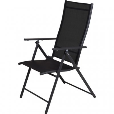 Camping chair from Holiday with high folding backrest with seven positions.