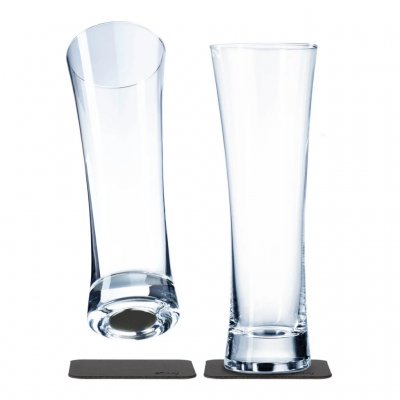 Silwy Magnetische Bierglazen van Kristal (2-pack)