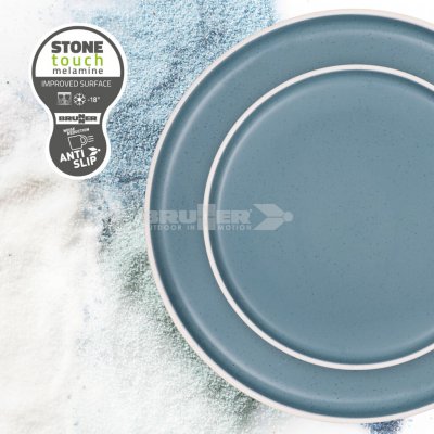 Brunner Middag Dolomit Blauw 12-delig - Antislip