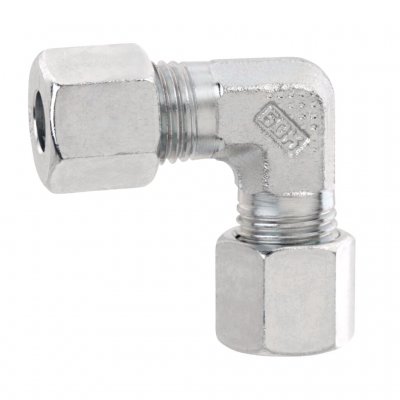 GDK Gas nipple 90°, 8mm with nut