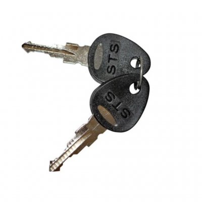 Two keys are included in the lock cylinder for caravans and mobile homes.