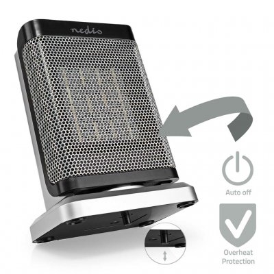 Zowel omvalbeveiliging als oververhittingsbeveiliging maken het tot een veilige warmtebron voor de tent of voortent.