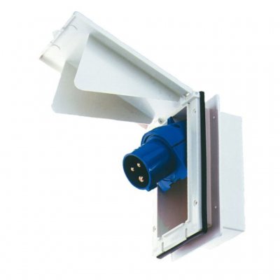CEE Electric socket for caravan and mobile home of 70 x 135 mm.
