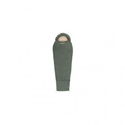 Outwell Convertible Junior Dusty Green – warme kinderslaapzak die met 30 cm verlengd kan worden.