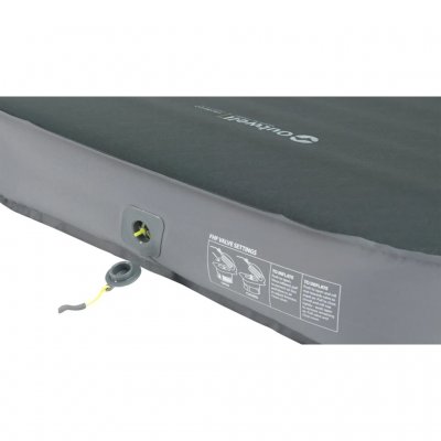 Outwell Flat High-Flow-ventielen verbeteren de luchtstroom en vullen de matras snel.