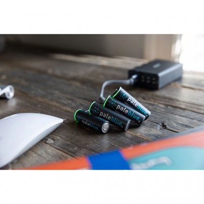 Take the batteries with you in the caravan or mobile home and charge if necessary.