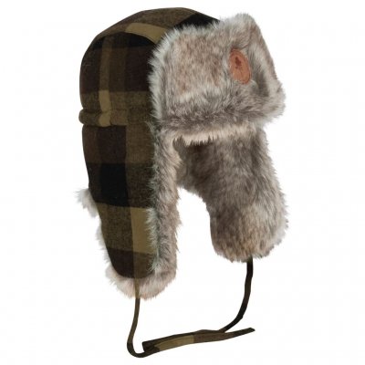 Pinewood Classic Checked Fur Hat