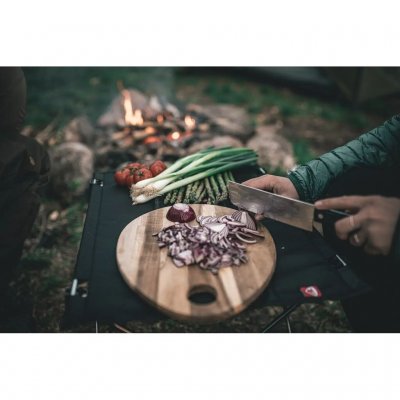 Kleine tafel die perfect is voor kleine tenten, dagtochten, het strand of picknicks, omdat je ook goed op de grond kunt zitten e