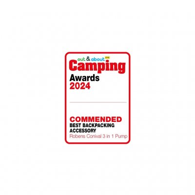 De Robens Conival 3-in-1 pomp won de categorie Beste kampeeraccessoire tijdens de Camping Awards 2024 van het tijdschrift Campin