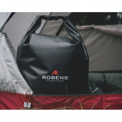 De Robens Dry Bag HD 15L is gemaakt van slijtvast nylon met een waterkolom van 10000 mm.