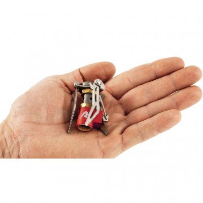 Klein, licht en duurzaam gaskooktoestel van titanium.