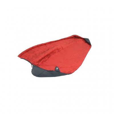 De slaapzak kan volledig worden geopend en als deken worden gebruikt.