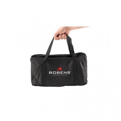 De grill wordt geleverd in een tas die hem gemakkelijk maakt om in te pakken en mee te nemen.