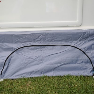 Optimaal gebruik van de ruimte onder de caravan