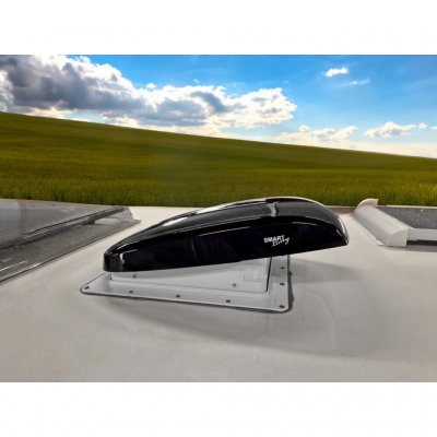 Smart Living Roof Fan mounted on caravan.