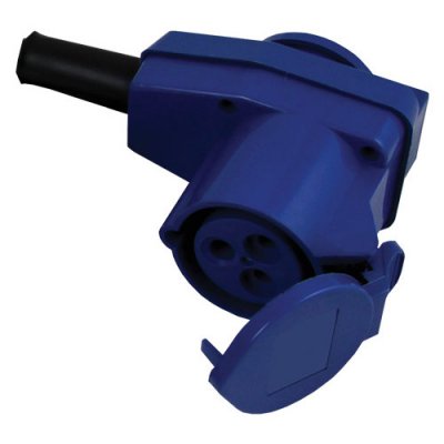 CEE Female Angled with Schuko connector on the back.