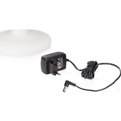 Easily charged via the included adapter.