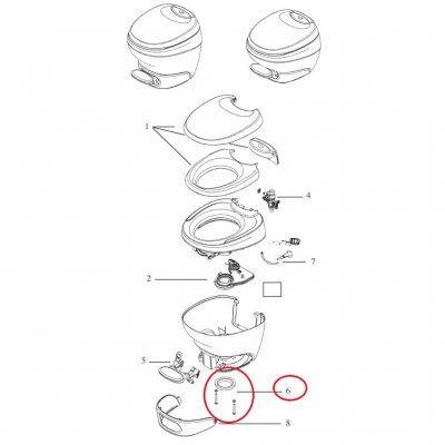 Thetford Aansluitflens voor Bravura