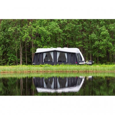 Starting with group 5, the awning comes with rounded removable doors.