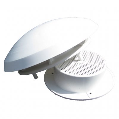 Roof vent for caravans and mobile homes with mosquito nets and a hole diameter of 95 mm.