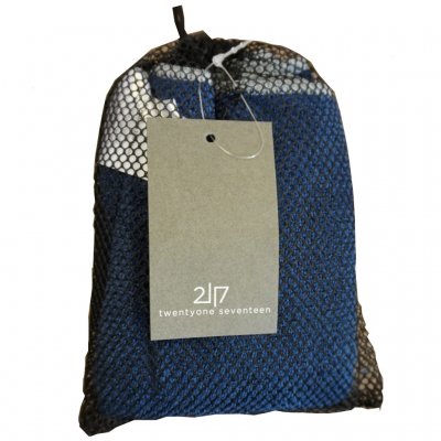 Flexible net bag for storage.