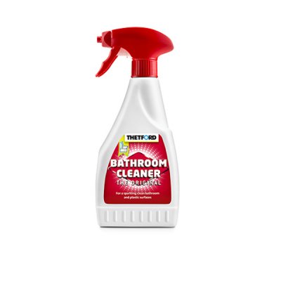 Thetford Bathroom Cleaner helps you keep the bathroom surfaces clean and fresh.