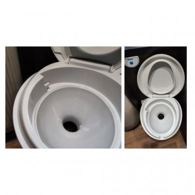 Provides a better looking, more durable toilet bowl that is easier to clean.