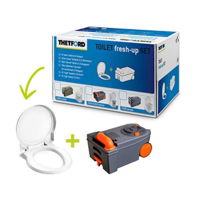 Thetford Toilet Fresh-Up Set C250/C260 is a renovation kit for your caravan or motorhome toilet.