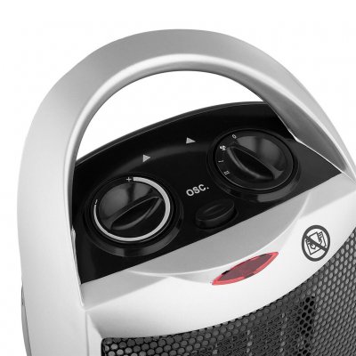 With thermostat and three different modes of the fan