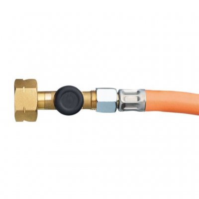 Truma LPG hose with hose break valve for caravans and mobile homes.