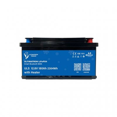 180 Ah lithiumbatterij voor caravan en camper met ingebouwd verwarmingssysteem en Bluetooth-verbinding. Kan parallel worden gesc