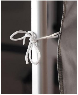 Zijwand Universal met venster 250cm - Koopje