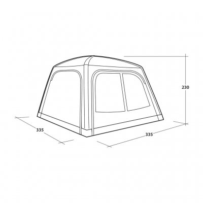 Maatschets voor Outwell Vail Air Shelter