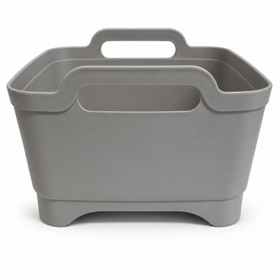 Dankzij de praktische draaggrepen en afvoerstop kun je eenvoudig afwassen, schoonmaken en het water laten weglopen.