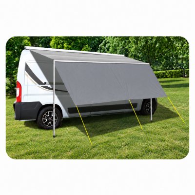 Praktisch zonnedoek van UV-bestendig en reflecterend materiaal.