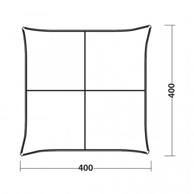 Size of Outwell Wakefield Shelter XL