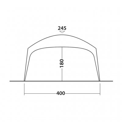 Hoogte van de Outwell Wakefield Shelter XL